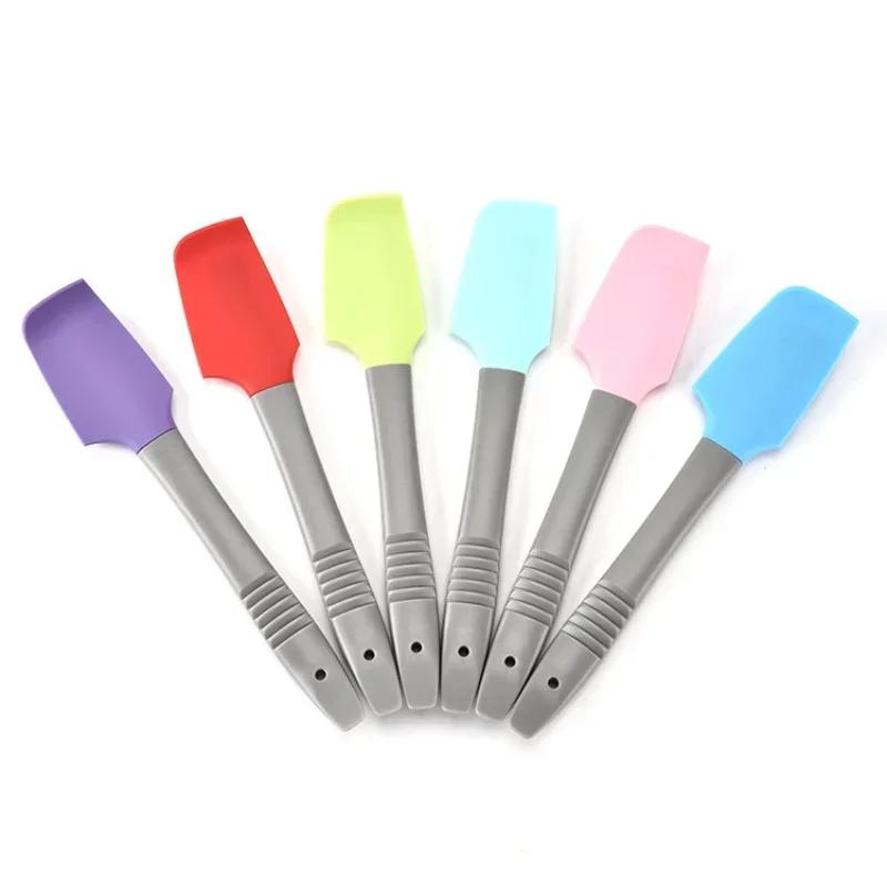1PC Silicone Spatula Butter Cake Cream Scraper Blade Batter Brush Baking Tools Small Silica Gel Scraper Kitchen Baking Gadgets