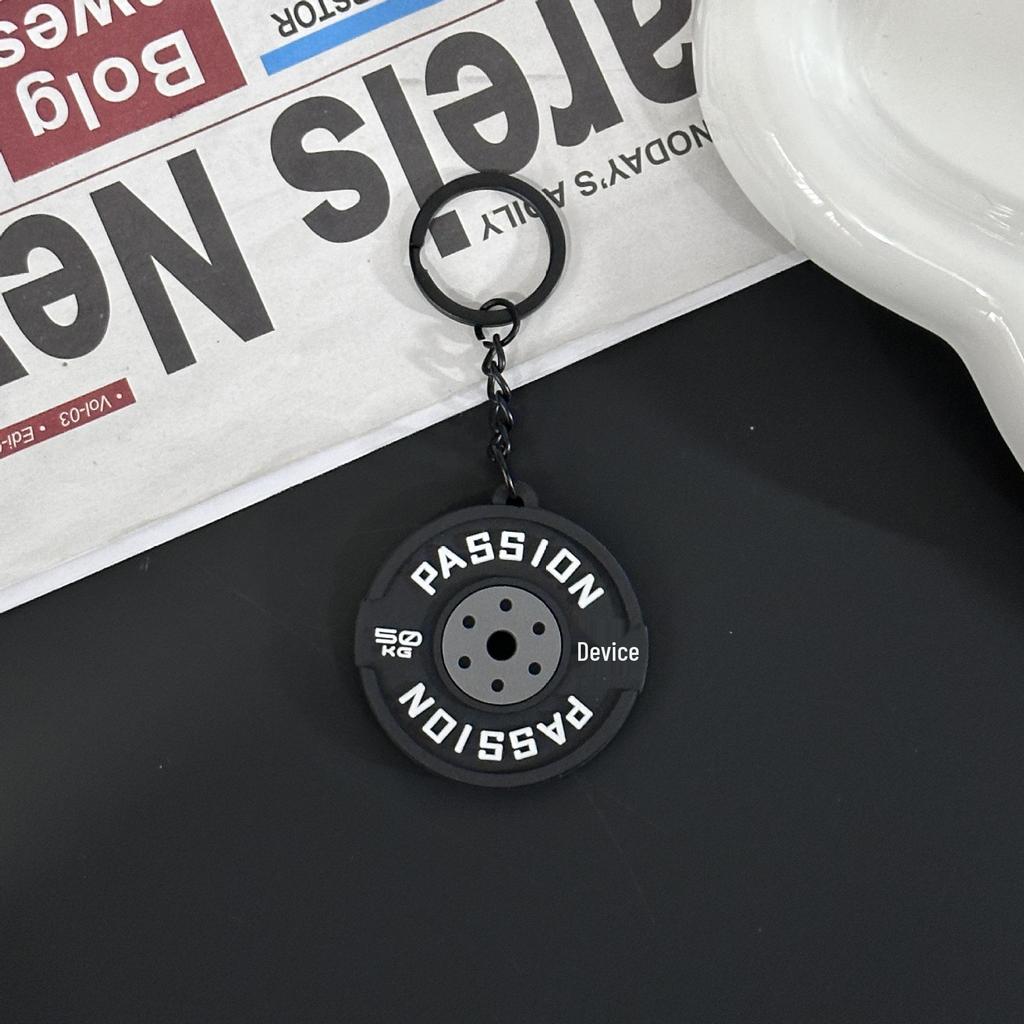 Fitness Series Gummi-Schlüsselanhänger: Hantel- & Kurzhantel-Anhänger für Geschenke