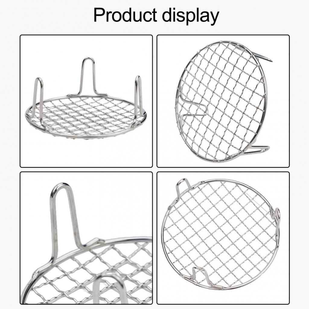 Πλέγμα μπάρμπεκιου από ανοξείδωτο χάλυβα με ομοιόμορφο πλέγμα για τα πόδια