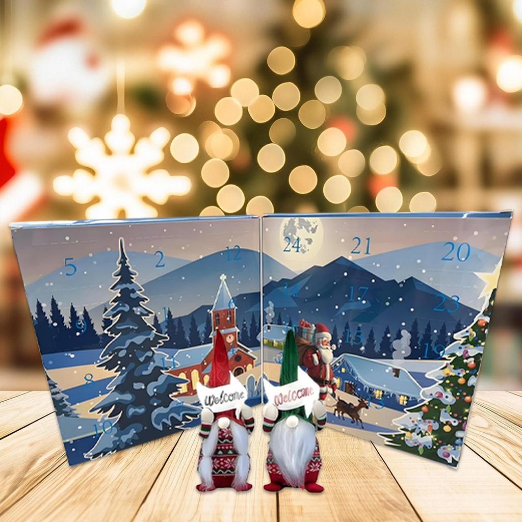 Count Down Calendar 2025 Gnome Countdown To Christmas 24-Day Gnome Plush Toy Ornament For Home Travel Party School Adults Men