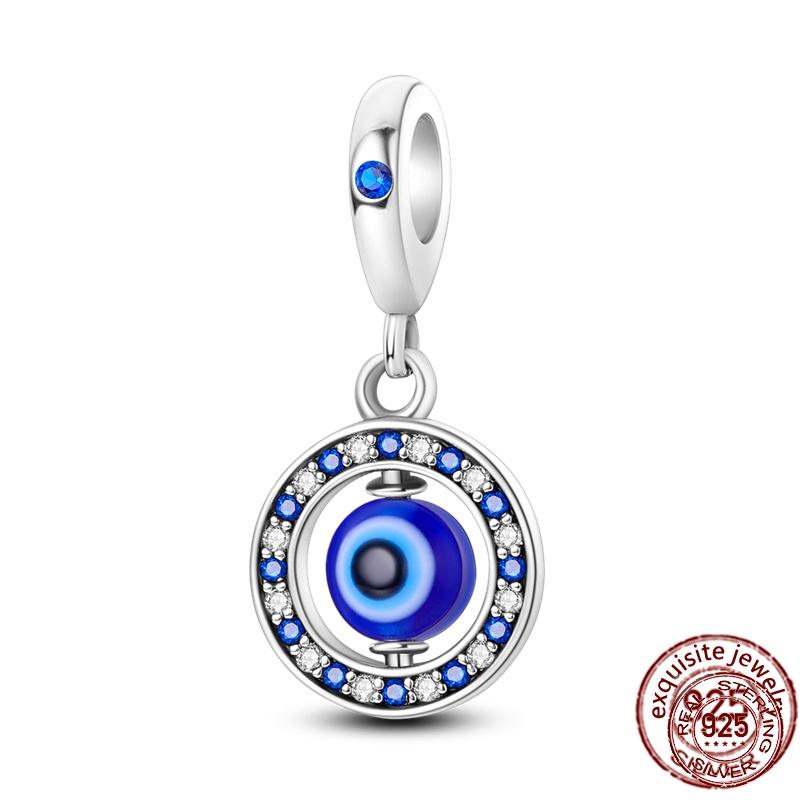 Медная серия  Магический глаз  Бусины Ловец снов Кисточка Шарм Подходит Оригинальный 3 мм Браслет Diy Подарок