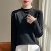 A New Thickened, Soft and Semi-high Neck Top From Spring and Autumn, Paired with A Stylish and Slimming Base Layer for Women