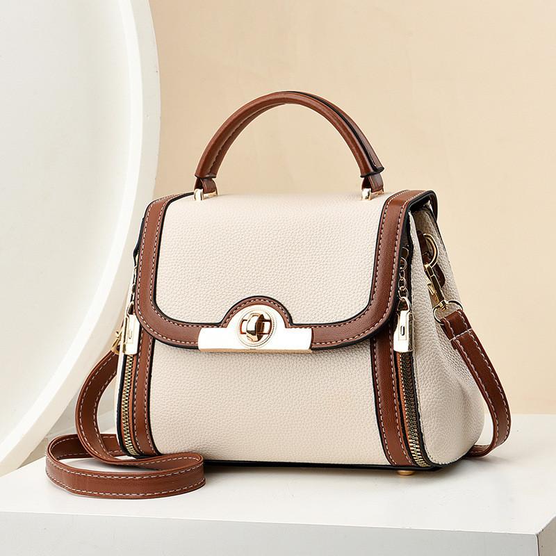 2023 New Style Women's Bag Urban Minimalist Colorblock Korean Version Ins Shoulder Crossbody Handbag