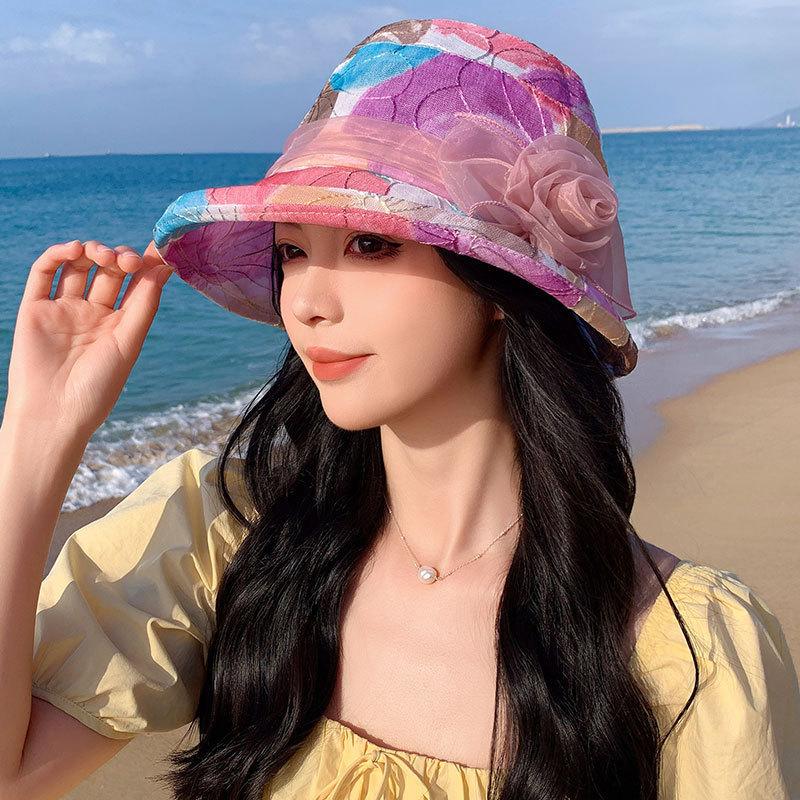 Breathable Beach Bucket Hats UV Protection Travel Panama Caps Gifts Sun Cap