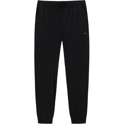 Comfortable Simple Solid Color Tapered Versatile Slim Fit Lightweight Breathable Knitted Sports Pants Men Bottoms Basic-Black 152527328-1