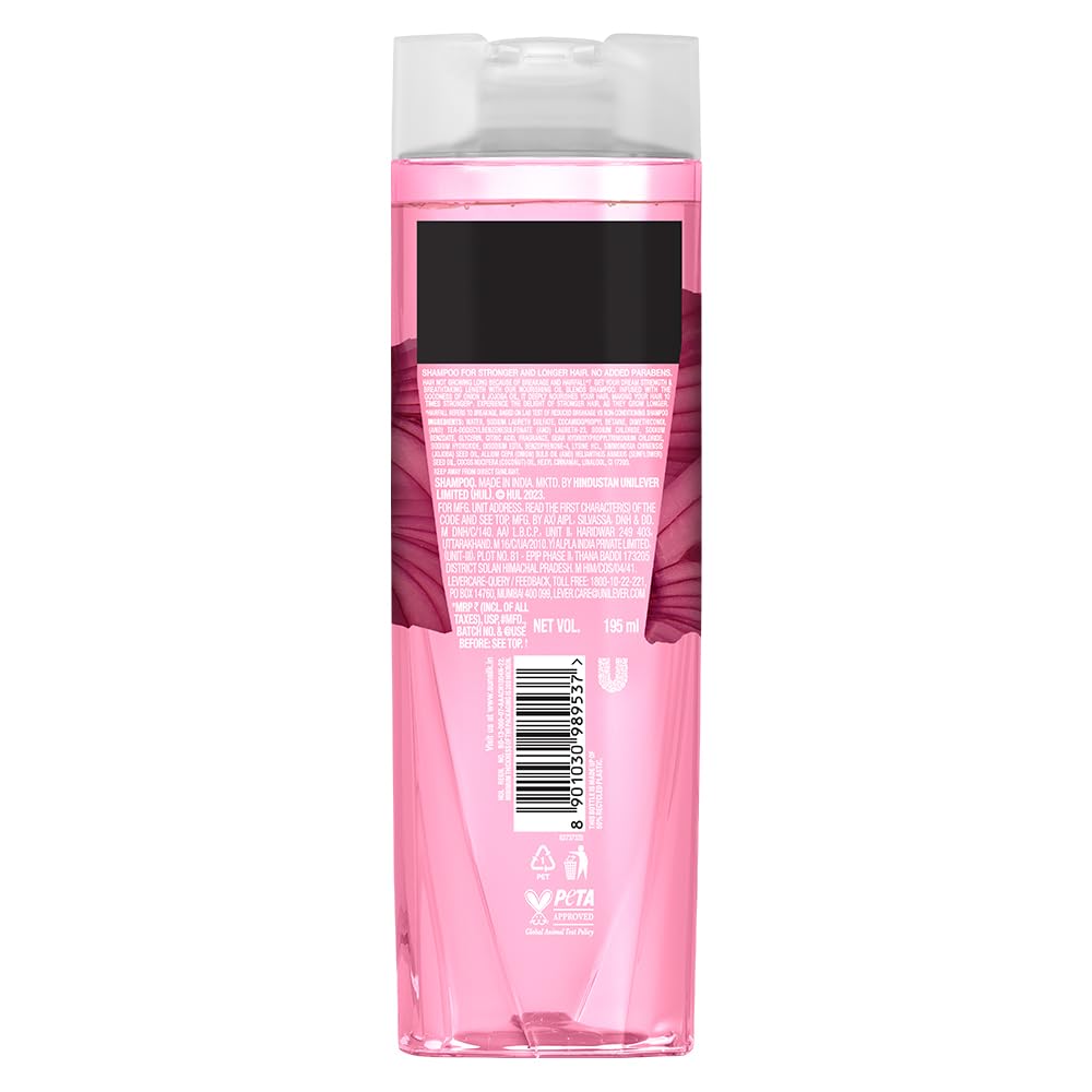 Sunsilk Hairfall Shampoo with Onion & Jojoba Oil|| that works best to nourish your long hair|| and makes it grow stronger from the first wash|| 195