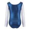 5-12Y Gymnastics Dancesuit Girls Long Sleeve Dance Leotards Child Striped Costumes Gymnastic Leotards Kids Dance Ballet Suits