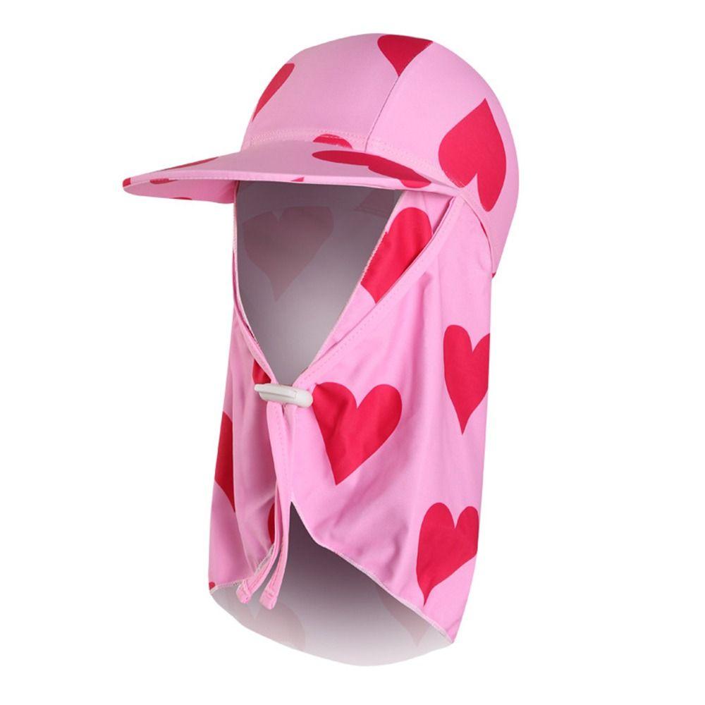 Windproof Kids Beach Sun Hat Neck Cover Sunscreen Swim Flap Hats  for Boys & Girls