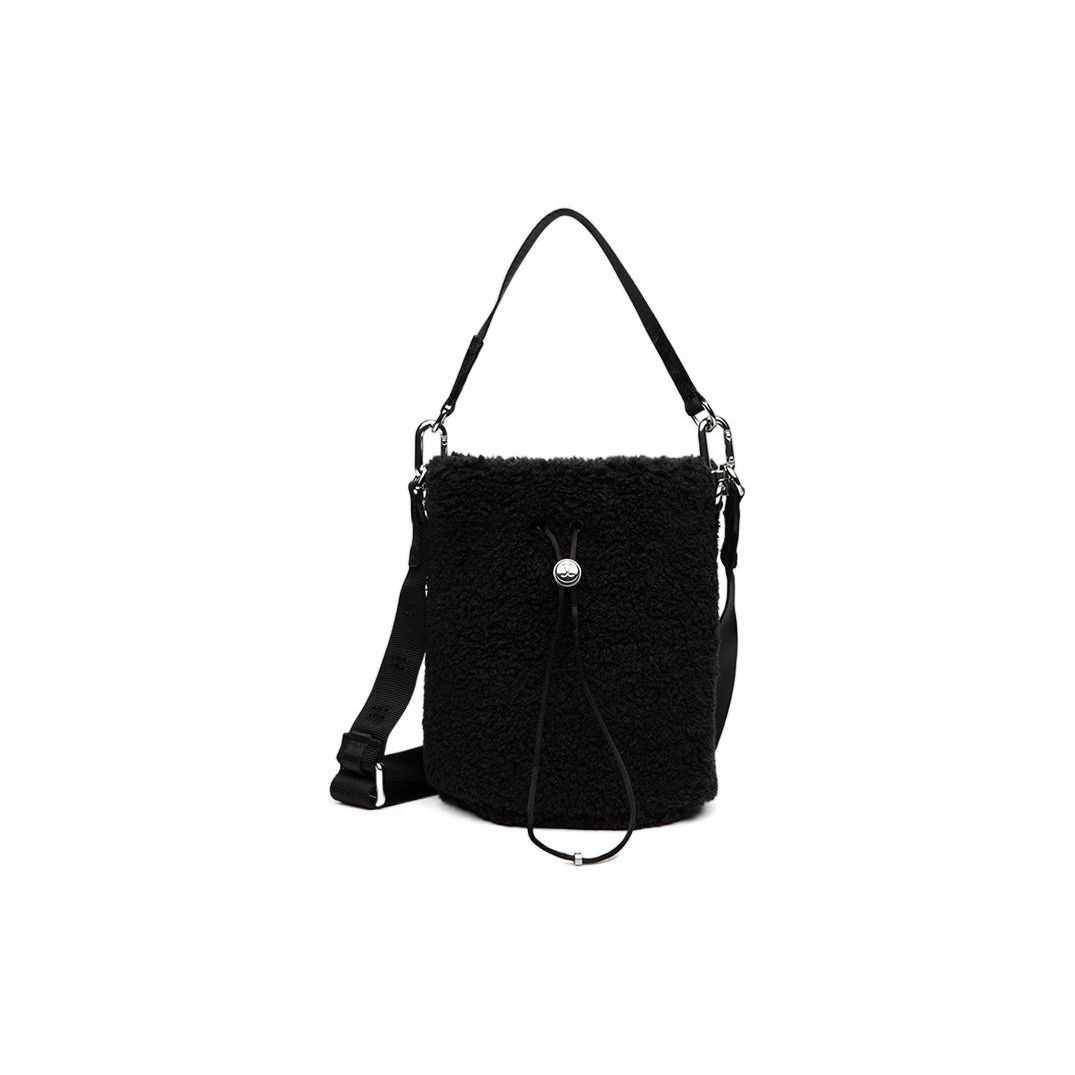 Lululemon 2.5L Solid Color Drawstring Suede Bucket Bag Women bags Black LW9EJYS-0001 Black