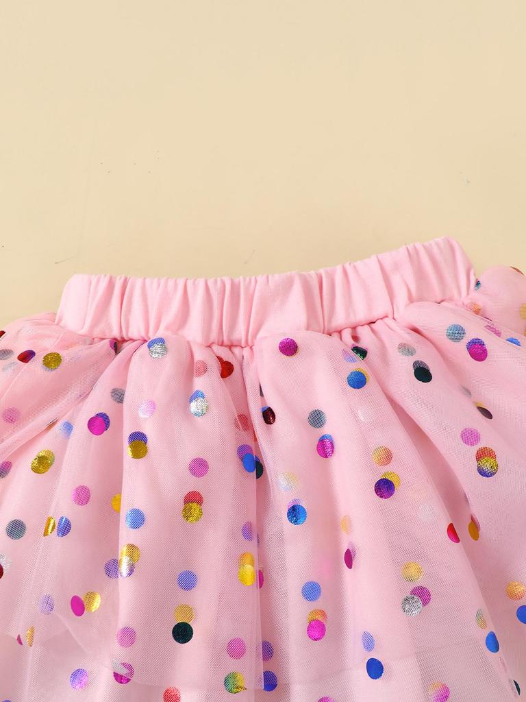 Fashion Summer Baby Girl 2PCS Outfit Set Cute Egg Print Ruffle Sleeve Bodysuit+Tulle Tutu Skirt for 0-2Y Toddler Casual Clothes