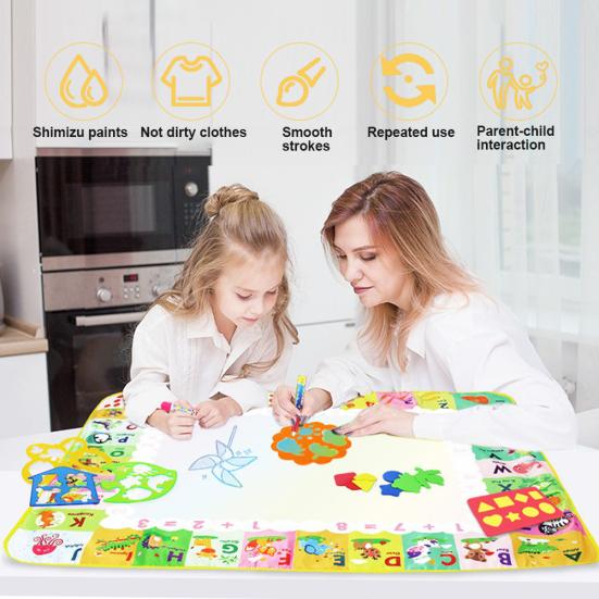

Mix Win многоразовый водный холст для написания граффити, красочный коврик для рисования, детская игрушка