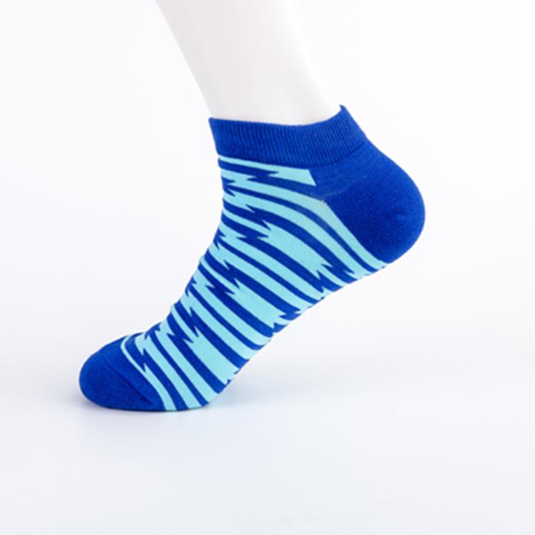 Men's Trendy Geometric Boat Socks - European & American Style