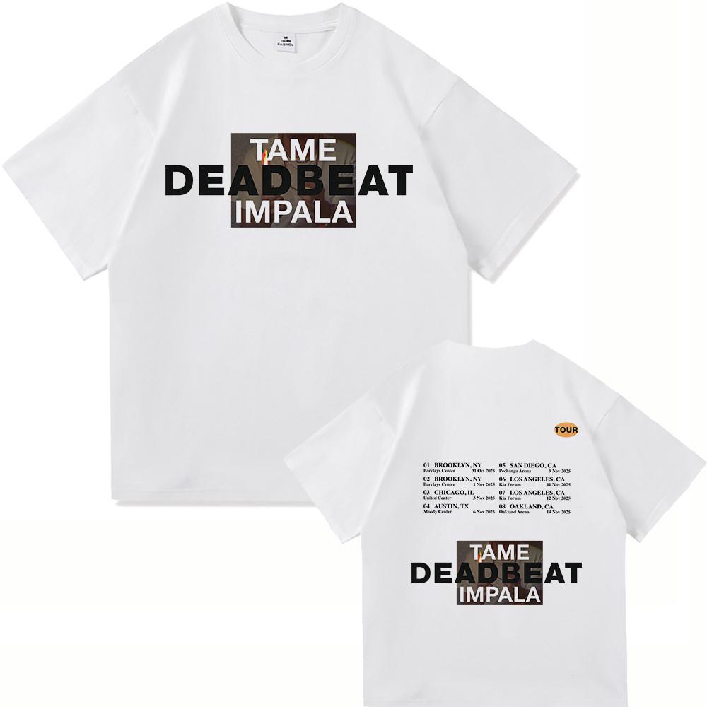 

Tame Impala Deadbeat 2025 Новий Альбом Футболка Deadbeat Тур Чоловічий Жіночий Одяг Харадзюку Високоякісний Одяг Бавовняні Футболки XL