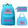 Kpop Peripheral Printing Student Schoolbag Large Capacity Casual Backpack Three-Piece Set