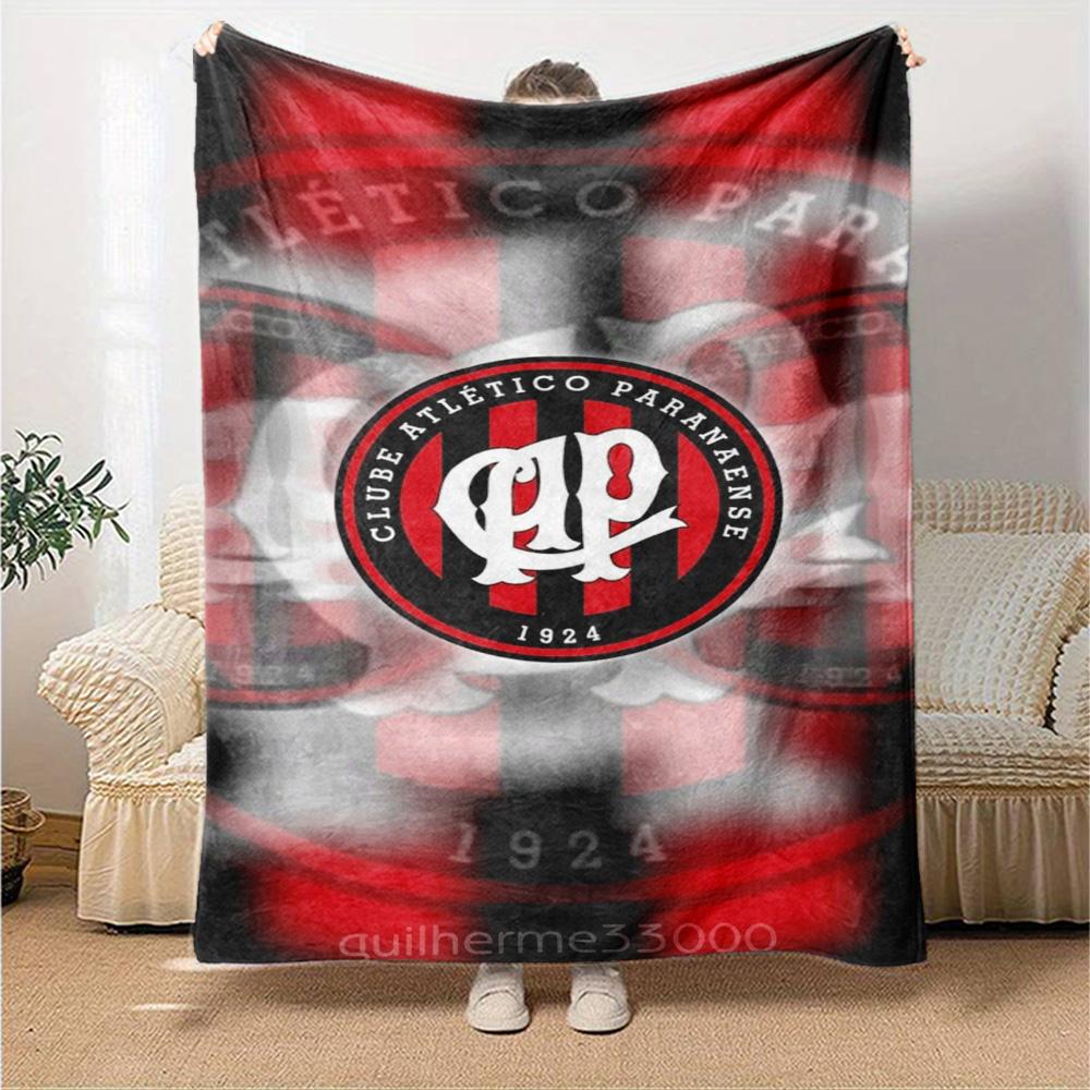 Clube Atlético Paranaense Print Flannel Blanket High Quality Warm Comfortable Cover for All Seasons Perfect for Gifts Home Decor