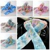 Sun Protection Long Ice Silk Sleeves Ethnic Style Cycling Gloves Cute Sunscreen Arm Covers  Women