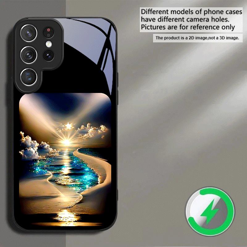 Fantasy Night Scenery For Samsung S26 S20 Ultra S21 Pro S22 Plus S23 FE S24 Ultra S25 For Magsafe Edge Glass Phone Case