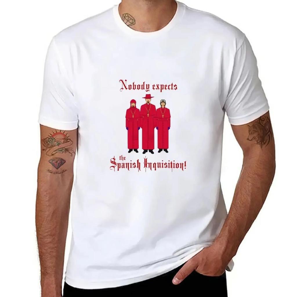 Monty Python/Nobody Expects the Spanish Inquisition! T-Shirt Blacks Aesthetic Clothes T Shirt Men