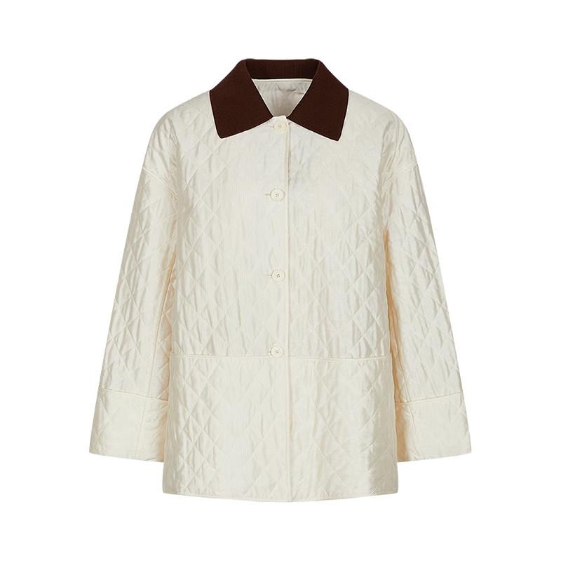 

LESS Осень 2025 Пальто H-силуэта свободного кроя с лацканами и подкладкой XS