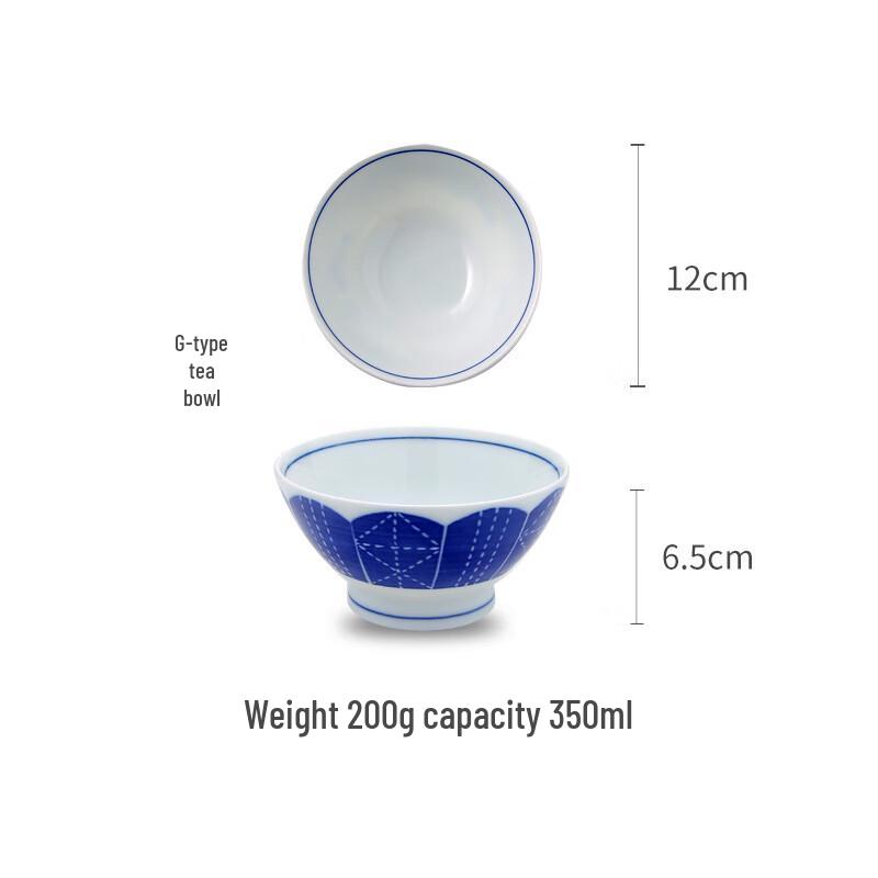 ZISIZ Геометрическая пиала для чая SASHIKO подглазурная