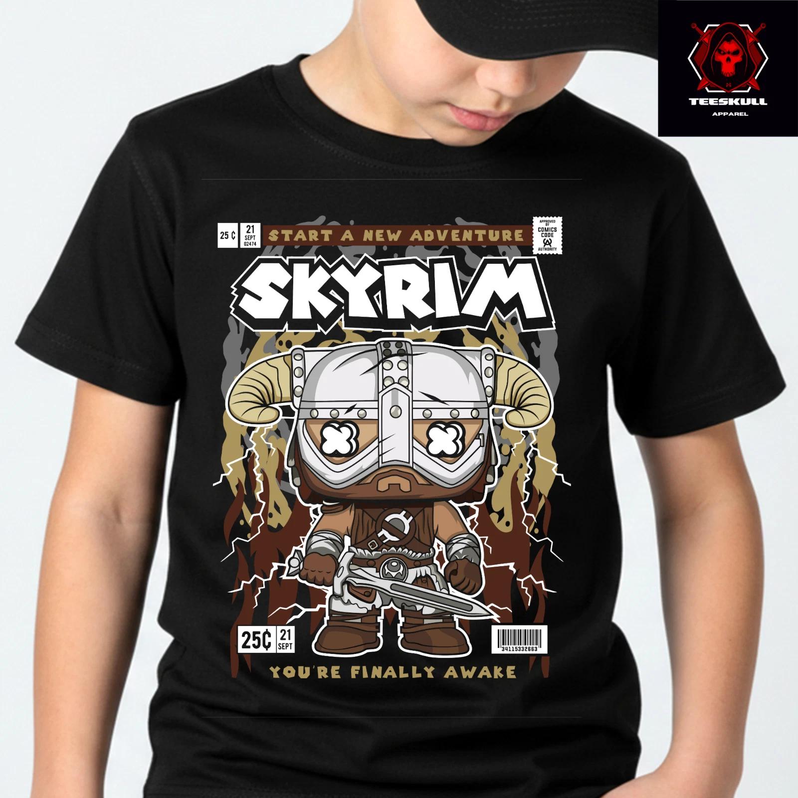The Elder Scrolls V: Skyrim Gamer Top Premium Quality Cotton T-Shirt XL
