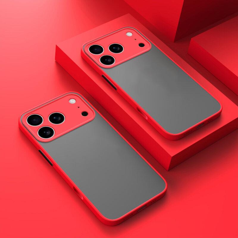 Translucent Matte Phone Cases For iPhone 17 Pro Max 17 Air 13 12 Mini 16E 14 15 Plus 11 16 Pro Shockproof Armor Protection Cover
