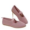 Dam Plus Size Andningsbara Fly-Knit Slip-On Ballerinaskor