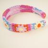 Boho-Chic Floral Knit Headband for Women - Cute & Stylish Hair Accessory, Perfect for Casual Attire