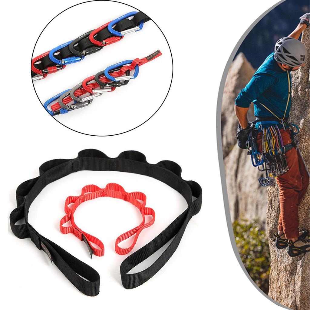 Adjustable Daisy Chain Rope Lanyard Muntaineering Climbing Nylon Climb Ascender Hammock Safety