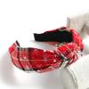 Plaid Christmas Hair Accessories: Festive Headband & Hair Clip