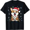 Pembroke Welsh Corgi Christmas Lights Xmas Dogs Gifts Women T-Shirt