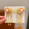 Mid-Autumn Hanfu Fairy Hair Clip - Women's & Children's Ancient Style Floral Tassel, Sweet Accessory for Girls