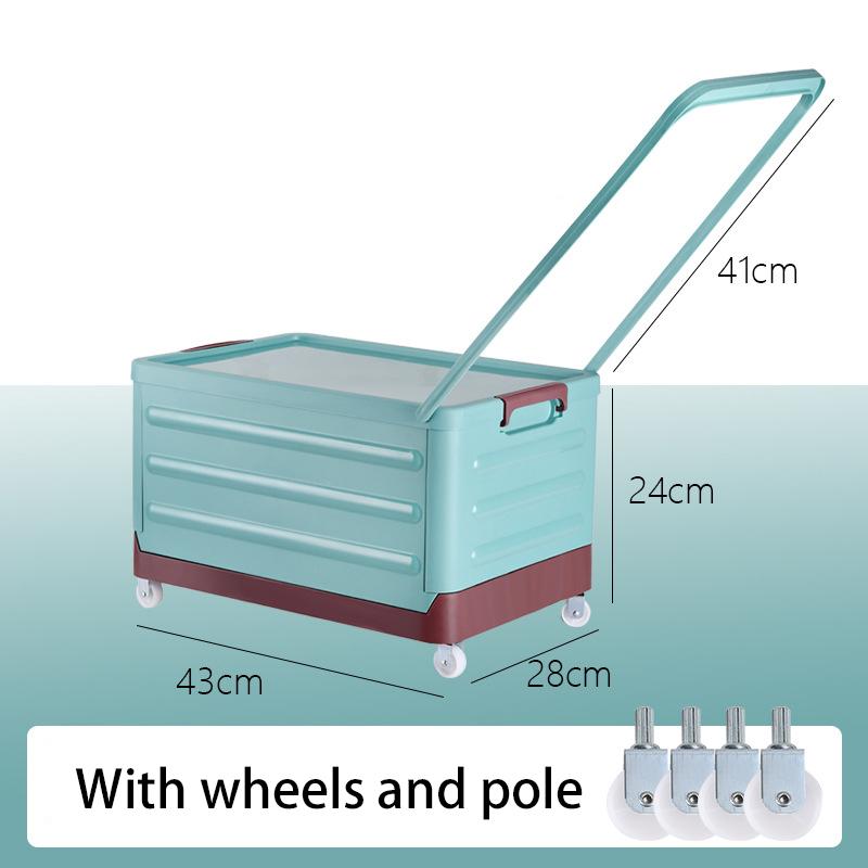 Removable Storage Box Folding Storage Box Multifunction Foldable Organizer Container Plastic Sundries Storages Supplies Organizer Box with Lid