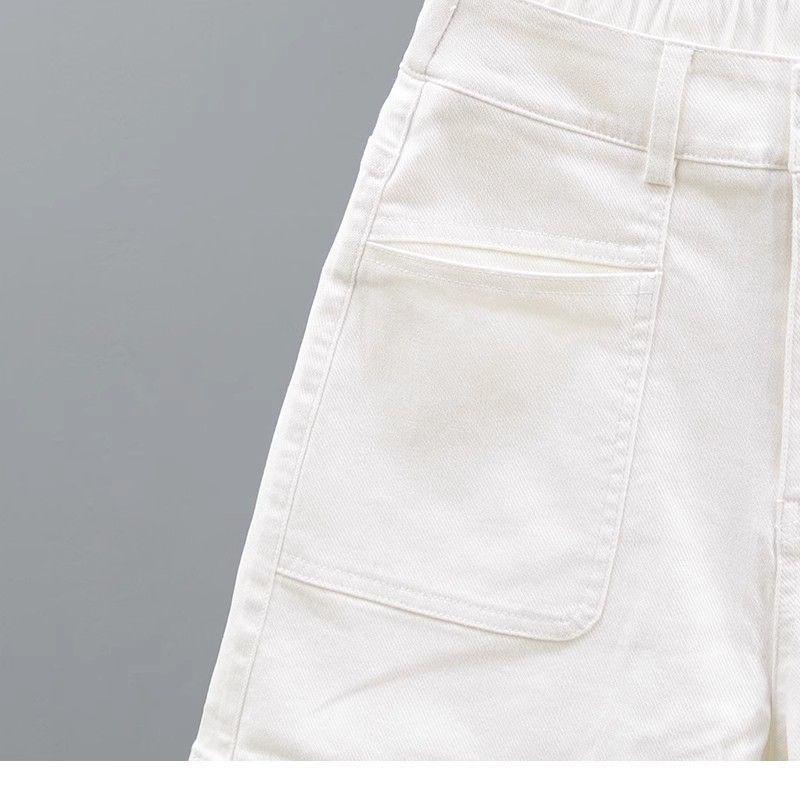 2026 Summer Women's High-Waisted Pink Denim Shorts, Age-Reducing Loose Straight Wide-Leg A-Line Hot Pants