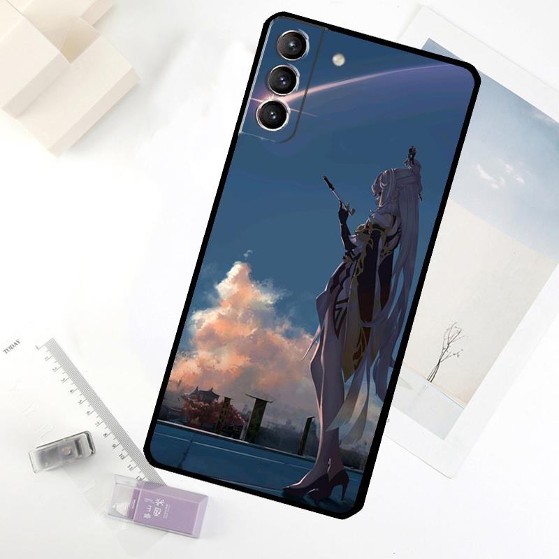 

Genshin Impact NingGuang Phone Case For Samsung Galaxy S25 S24 S23 S22 S21 S20 S26 Ultra S10 Plus S23 FE S25 FE Cover Galaxy S20 Plus