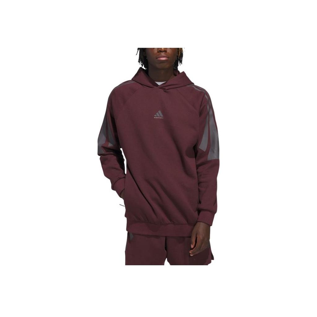 Adidas Basketbal Kolekce 2025 Kapitola 02 Mikina Spacer Unisex Mikiny Aurora-Drahokamově červená JD6139