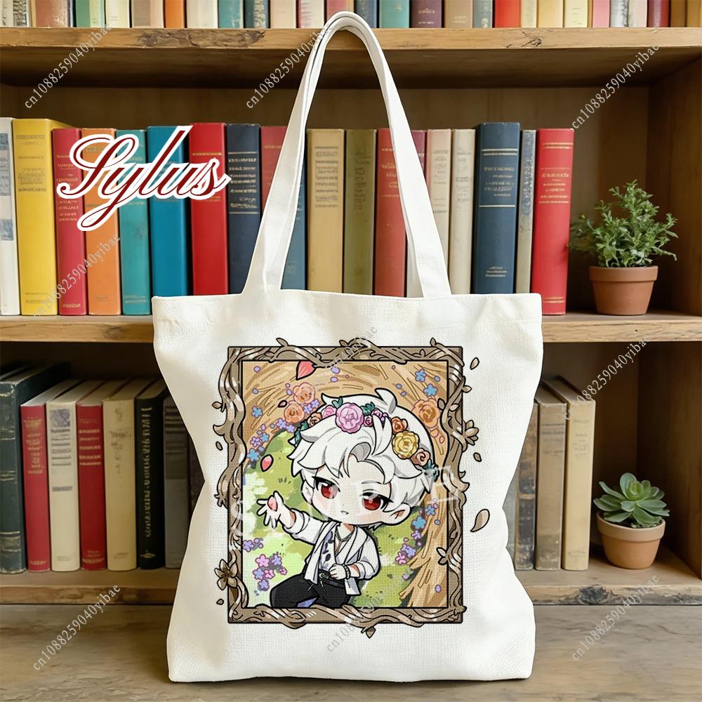 Love and Deepspace Cartoon Canva Bag Sylus Rafayel Zayne Xavier Caleb 35x40CM Romantic Spring Anime Fans Character Shoulder Bag