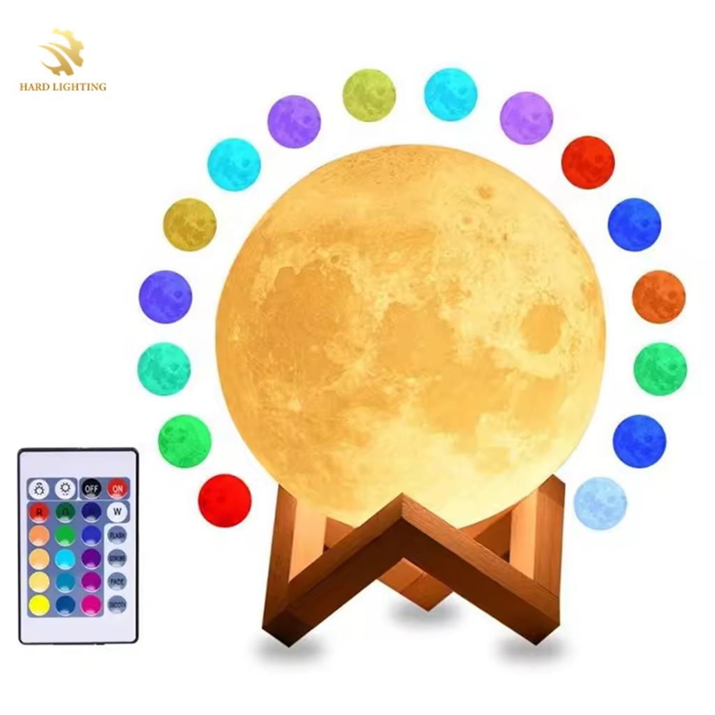 Hot Selling Modern Moon & Planet LED Desk Lamp USB Rechargeable ABS Nightstand with Shape Switch Home DIY Graffiti Style