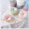 50g/Ball Colorful Flat Ribbon Yarn 1.8mm Hand Woven Hollow Gradient Cotton Yarn DIY Woven Shawl Sweater Scarf Handbag Thread
