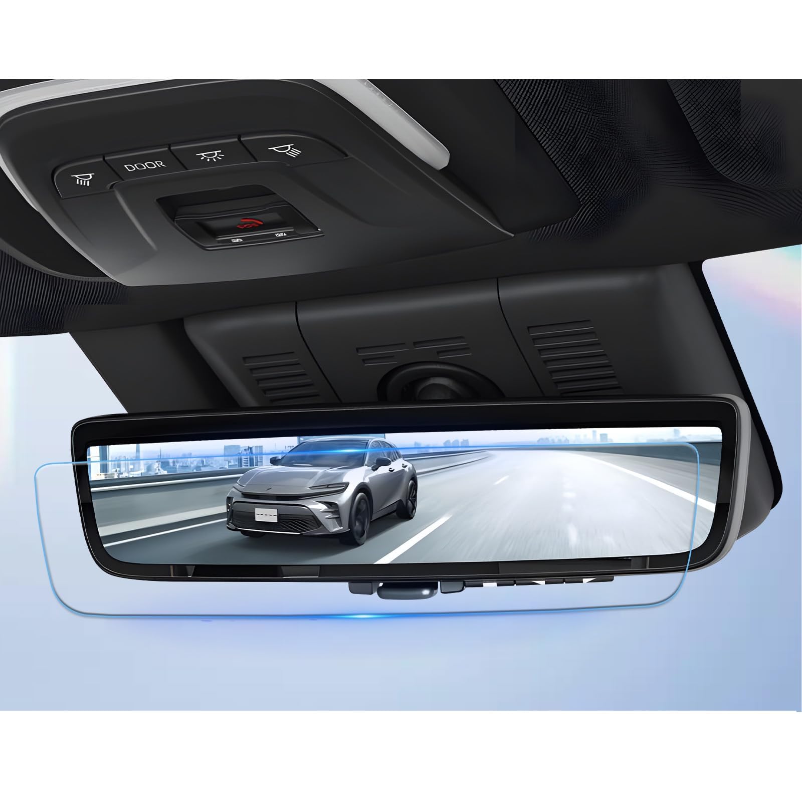 ruiya Improved [Anti-Reflection AR Film 2 Pieces] New Toyota Crown Sport Dedicated Digital Rearview Mirror Anti-Reflection Film Mirror Type Dashcam Da