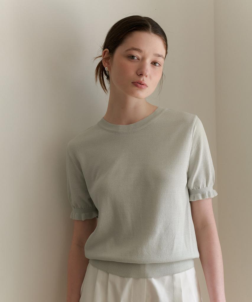 YUPPE Frill Round Knit_Mint