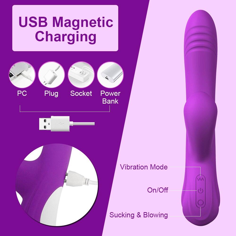 Powerful Sucker Oral Dildo Vibrator Women Penis Clit Clitoris Vacuum Stimulator Female Masturbation Sex Toys