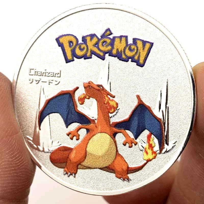 Krásná a vynikající kolekce mincí Pokémon s Pikachu, Gyaradosem, Enteiem, Mewtwoem a Celebi