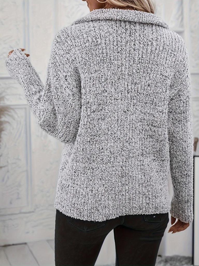 M32766 Zip Pullover Sweater