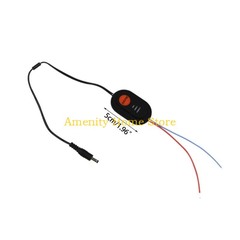 F26C Silicone Button Switch Temperature Control Switch for Heated Vest Pants Gloves