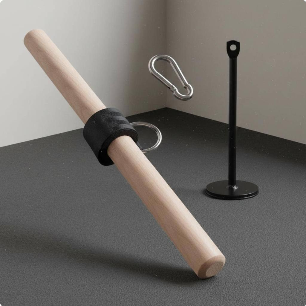 Wrist and Forearm Roller Thickened Nylon Strap Comfortable Grip