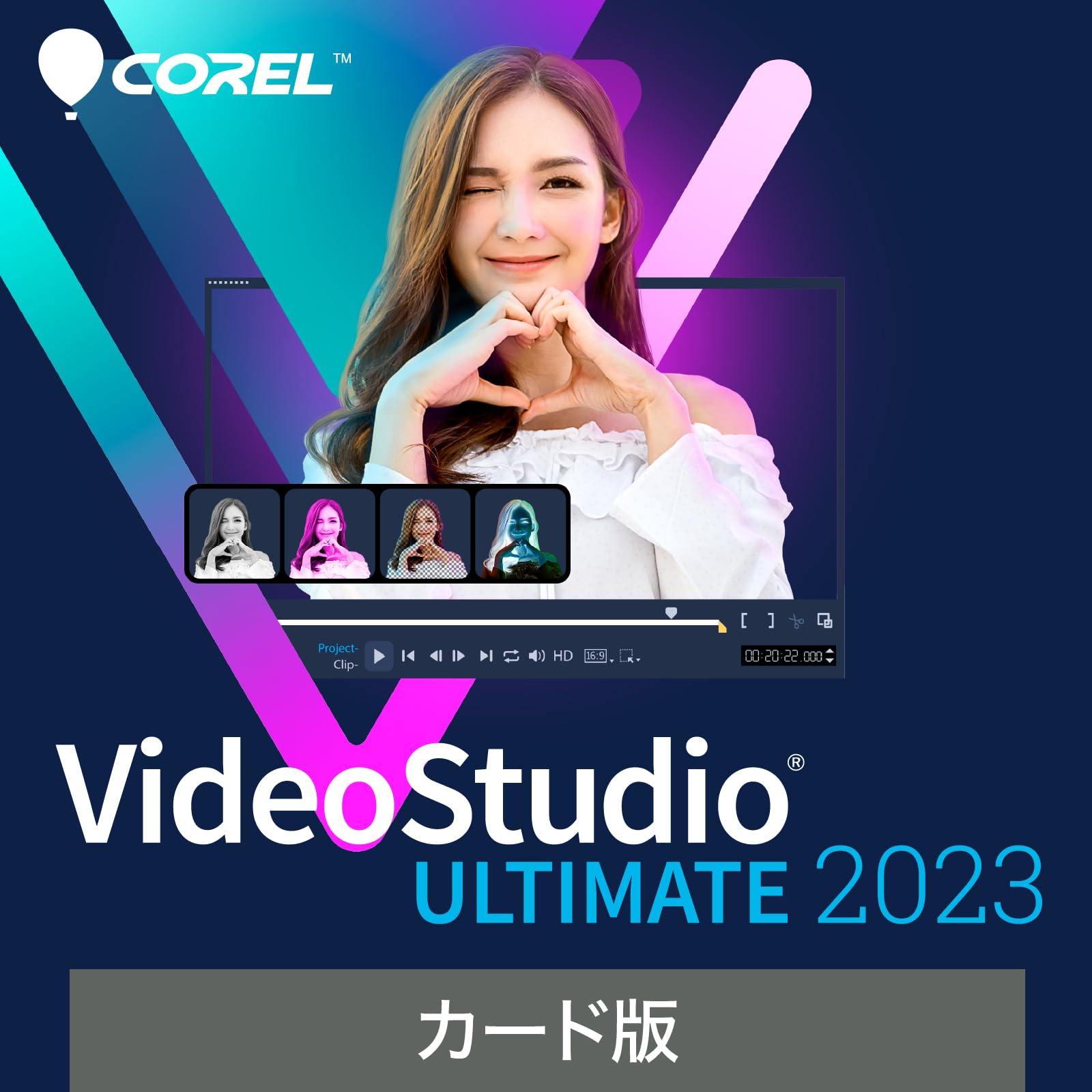 

SourceNext Corel Video Studio Ultimate 2023 Версія на картці Сумісне з Windows Програмне забезпечення для відеомонтажу Програмне забезпечення для відеомонтажу Купівля Постійна ліцензія