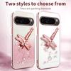 KADEM For Google Pixel 10 Pro XL Case Dragonfly Kickstand TPU Flowers Glitter Phone Cover