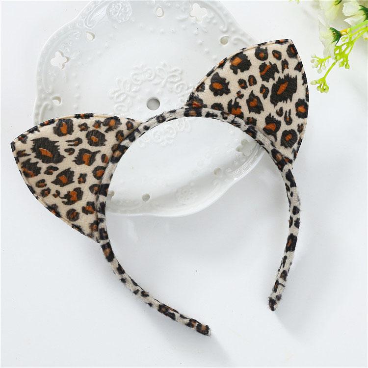 Animal Plush Ears Headband Cute Cartoon Hair Head Hoops Hairband For Women Girls Makeup Washing Hair Accessories