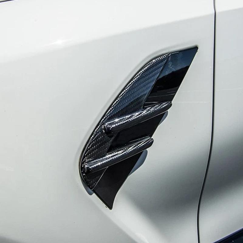For BMW M3 G80 G81 M4 G82 G83 2021-2026 Real Carbon Fiber Car Side Fender Side Air Vent Splitters Trim Car Exterior Accessories